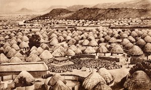 Mochudi, Bechuanalândia (litografia) de John Macfarlane