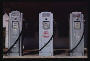Olympic Gas Pumps, San Diego, Califórnia, EUA