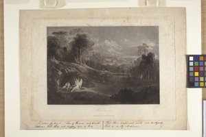 Rafael conversando com Adão e Eva (mezzotint)