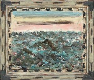 Mar, vermelho claro e azul cerúleo 1948 (óleo sobre tela)