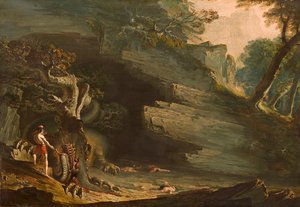 Cadmus e o Dragão de John Martin