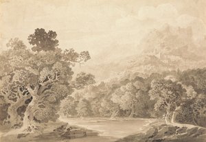 Banco Florestal do Rio, Hill Town e Mountain Peaks em Distância de John Martin