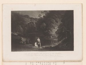 Deus verwijt Adam en Eva hun zonde
Adão e Eva a ouvir o Juízo do Todo-Poderoso (título sobre o objecto)
Illustraties bij de bijbel (título da série)
Ilustrações da Bíblia (título da série) de John Martin