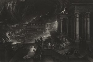 Sétima Peste, c.1824 (mezzotint) de John Martin