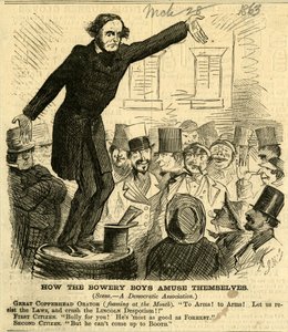 Como os Bowery Boys se divertem, 1863 (gravura em madeira)