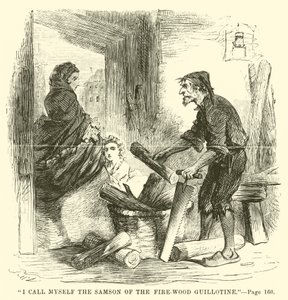 Ilustração para um conto de duas cidades por Charles Dickens