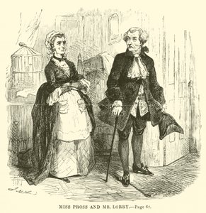 Ilustração para um conto de duas cidades por Charles Dickens