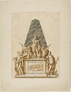 Projeto não executado para o Monumento ao Primeiro Duque de Marlborough de John Michael Rysbrack
