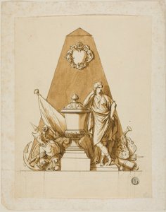 Projeto não executado para o Monumento ao Primeiro Duque de Marlborough de John Michael Rysbrack