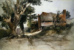 Uma velha casa de campo em Tunbridge Wells de John Middleton