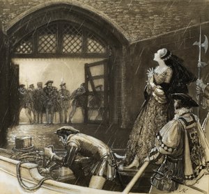 Ann Boleyn () a chegar à Torre de John Millar Watt