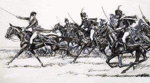 Carga de cavalaria de John Millar Watt
