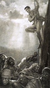 Os ladrões de túmulos, ilustração de "Adventures in Archaeology