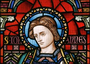 Crick, detalhe East Window, Lavers & Barraud, John Millner Allen (1827-1902), São João, 1863