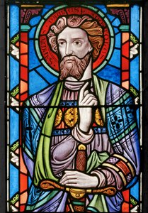 São Paulo, detalhe da Crucificação, 1861 (vitral)