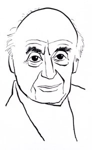 Berthold Goldschmidt, caricatura de John Minnion