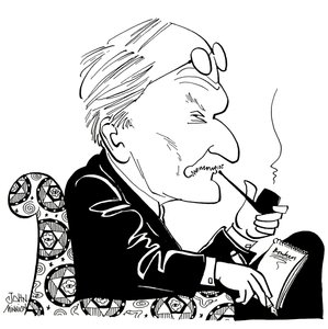 C G Jung, caricatura de John Minnion