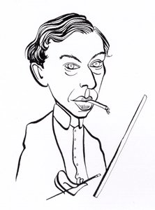 Ernst Ludwig Kirchner, caricatura de John Minnion