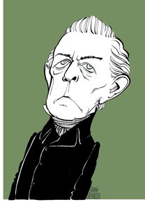 Franz Berwald - caricatura do compositor sueco de John Minnion