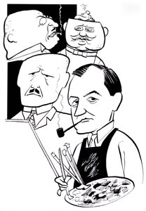 George Grosz, caricatura de John Minnion