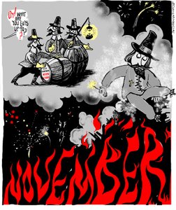 Dia de Guy Fawkes, 5 de novembro de John Minnion