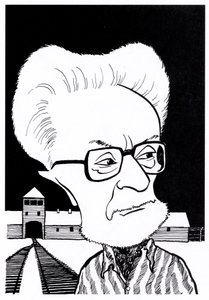 Primo Levi, caricaturas de John Minnion