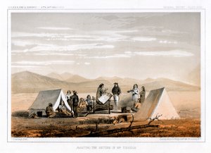 Aguardando o retorno do Sr. Tinkham, 1856. de John Mix Stanley