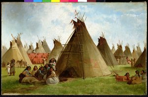 Prairie Indian Encampment, c.1870 (óleo sobre tela)