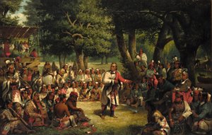 O Julgamento de Red Jacket de John Mix Stanley