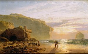 Fora da costa da Cornualha, ou Trebariwith Strand