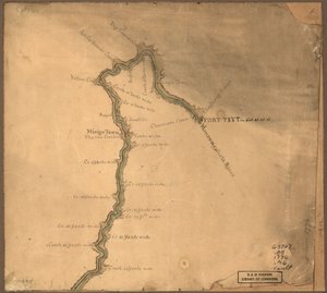 (Mapa do rio Ohio a partir de Fort Pitt. LOC gm71002315