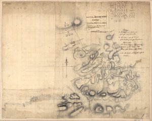 Batalha de Brandywine, 11 de Settr. 1777, na qual os rebeldes foram derrotados pelo exército sob o comando do general Sir Willm. Howe. LOC gm71000927
