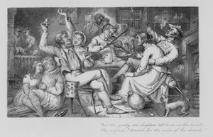 Robert Burns: Jolly Beggars (gravura)