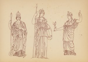 Fato de mulher da Grécia Antiga (litografia)
