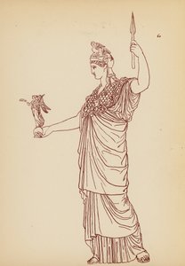 Fato de mulher da Grécia Antiga (litografia) de John Moyr Smith