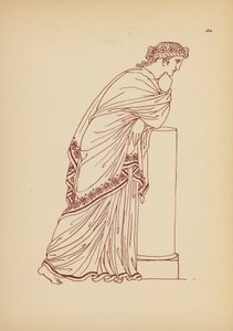 Fato de mulher da Grécia Antiga (litografia) de John Moyr Smith