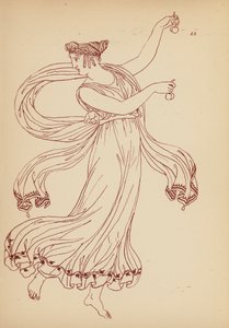 Fato de mulher da Grécia Antiga (litografia) de John Moyr Smith