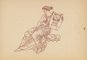 Fato de mulher da Grécia Antiga (litografia) de John Moyr Smith