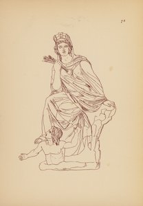 Fato de mulher da Grécia Antiga (litografia) de John Moyr Smith
