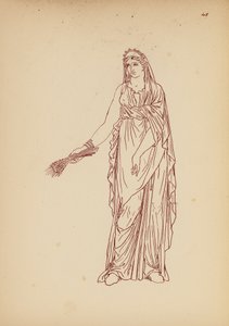 Fato de mulher da Grécia Antiga (litografia) de John Moyr Smith