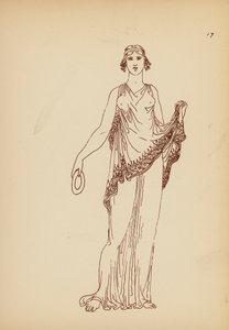 Fato de mulher da Grécia Antiga (litografia) de John Moyr Smith