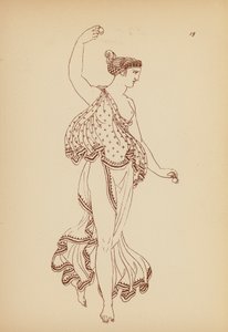 Fato de mulher da Grécia Antiga (litografia) de John Moyr Smith