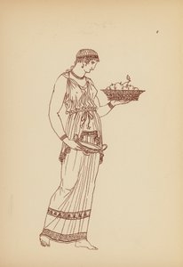 Fato de mulher da Grécia Antiga (litografia) de John Moyr Smith