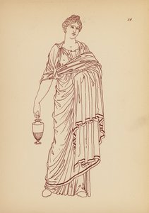 Fato de mulher da Grécia Antiga (litografia) de John Moyr Smith