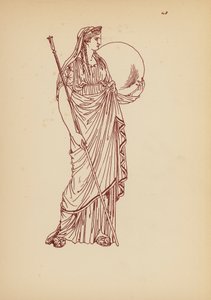 Fato de mulher da Grécia Antiga (litografia) de John Moyr Smith