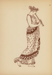 Fato de mulher da Grécia Antiga (litografia) de John Moyr Smith