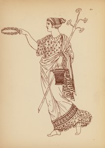 Fato de mulher da Grécia Antiga (litografia) de John Moyr Smith