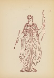 Fato de mulher da Grécia Antiga (litografia) de John Moyr Smith