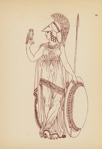 Fato de mulher da Grécia Antiga (litografia) de John Moyr Smith