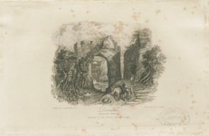 Dovedale - &39;Reynard&39;s Kitchen&39;: gravura em aço (vinheta), nd [1808-1892] (impressão)